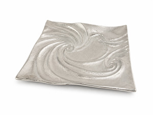 Decorative Swirl Aluminium Display Tray