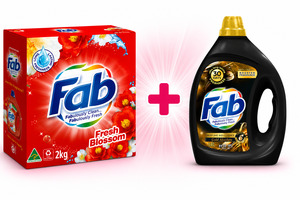 Fab Combo - Surf Laundry Detergent 2 kg Powder plus Gold Absolute Liquid Laundry&hellip;