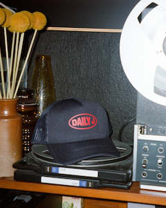 Products: Trucker Hat - Navy + Red