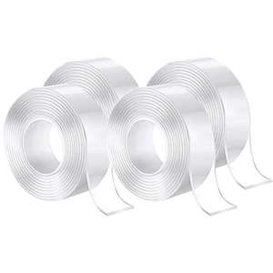 4 Rolls Double-Sided Nano Tape Reusable Strong Adhesive