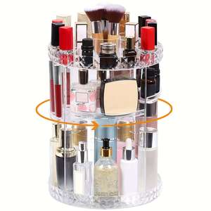 Products: Rotating Makeup Organizer 360 Degree Clear Storage Stand