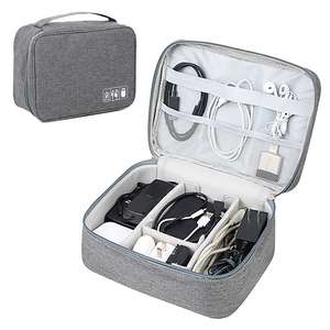 Smart 2-in-1 Electronics Organizer Travel Bag for Cables