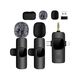 K15 Wireless Lavalier Microphones Dual Mics with Clear Audio