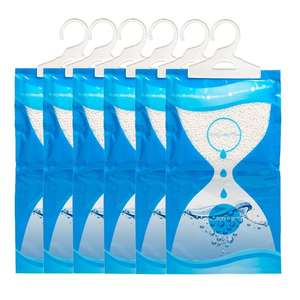 6-Pack Hanging Moisture Absorber Bags – Fresh & Dry Storage
