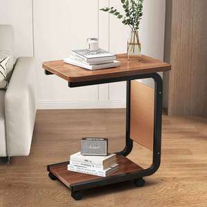 Products: Smart Side Table with Wheels Practical Sofa or Bed Table