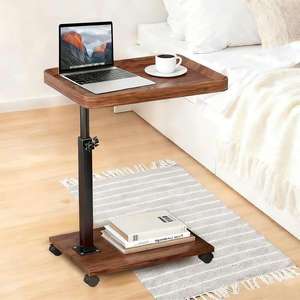 Products: Premium Rolling Height Adjustable Side Table with Wheels