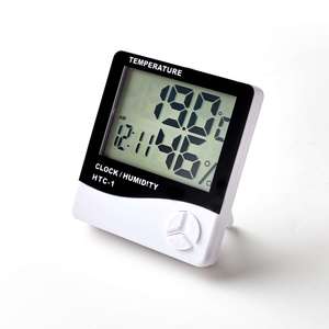 Digital 4 in 1 Thermometer Alarm Clock Temperature Humidity