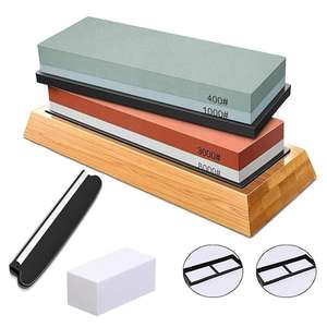 Knife Sharpening Stones Set 2PCS Multi Grit Whetstone Kit