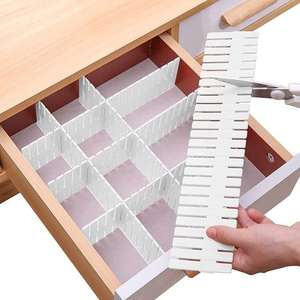5PCS DIY Drawer Dividers Easy Powerful Cuttable Organizers