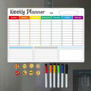 Products: Easy Magnetic Weekly Planner Whiteboard with 2 Erasable Pens