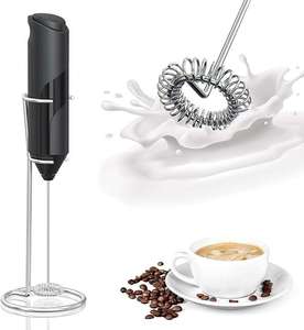 Products: Easy Electric Milk Frother with Durable Stainless Steel Stand