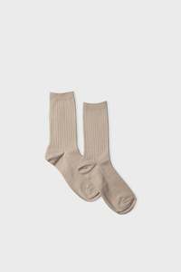 Frontpage: Cotton Half Crew - Latte