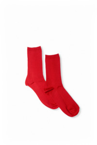 Cotton Half Crew - Scarlet