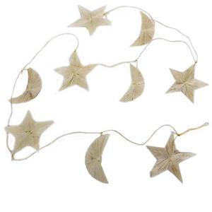 Christmas Decorations: Star and Moon Garland