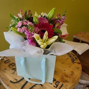 Designers Choice Pastel Bouquet: Bloom Basket