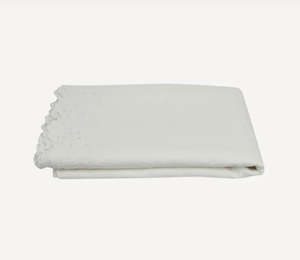 French Country Embroidered Large White Table Cloth