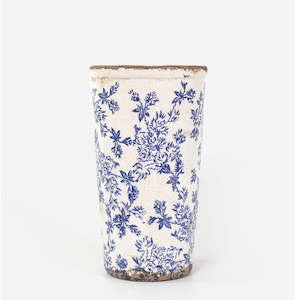 French Country Collections: French Country Blue Floral Vase