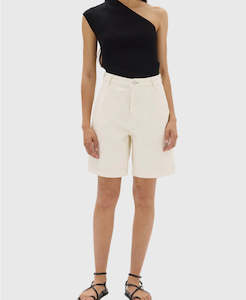 Assembly Label: Assembly Label Longline Denim Short in Ecru