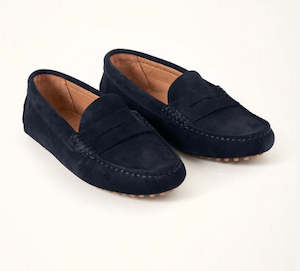 Shoes: MILLWOODS - Kiowa suede moccasin - Navy
