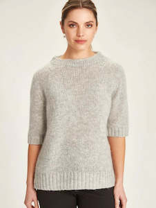 Clothing: Sills Jasper Knit Tee Silver Birch