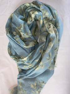 Accessories: Namaskar Scarf - Pale Blue
