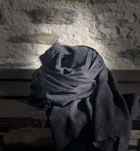 Scarlett & Victor Cashmere Scarf - Slate Grey
