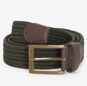 Barbour Nevis Stretch Webbing Belt - Olive