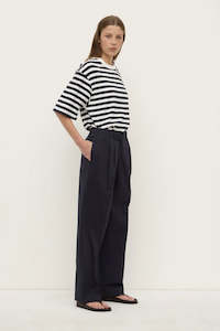 Assembly Label Ellen Cotton Twill Pant - Navy
