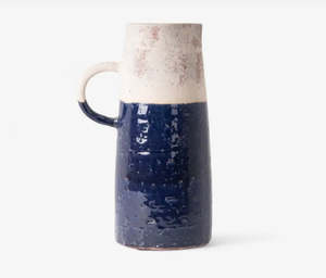 Homewares: French Country Monte Terracotta Jug - Blue