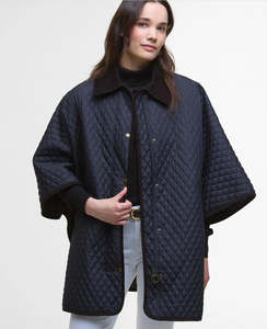 Barbour Oakham Quilted Cape - Size Small Only (Oversized)