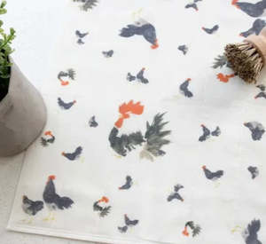 Kitchen: Nawrap - Dishcloth - Rooster & Hen