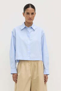Assembly Label: Assembly Label Tessa Poplin Cropped Shirt