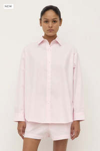 Womens Tops: Assembly Label Marigold Poplin Shirt - Blossom