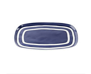 Homewares: GUZZINI RIVIERA REC TRAY XL - MED BLUE