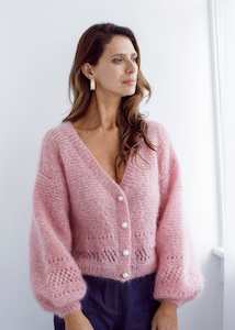 Flock Megan Cardigan Blush Bling