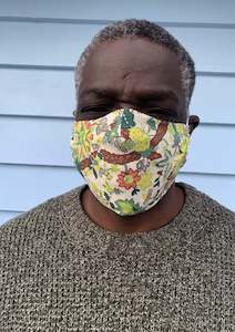 Mens Face Mask Lime Branches