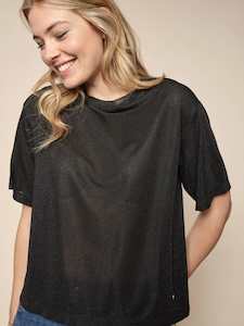 Mos Mosh: Mos Mosh Kit Short Sleeve Tee Black