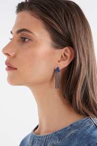 Earrings: Elk Fraans Earrings Ocean Blue