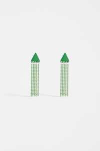 Earrings: Elk Fraans Earring Celery Green