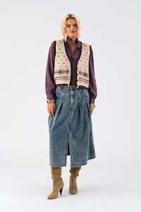 Lollys Laundry Ina Vest Creme