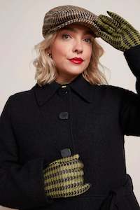 Hats: King Louie Check Cap Peaky