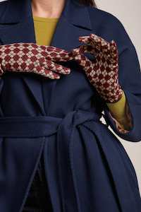 Gloves Mittens: King Louie Argyle Gloves Cabernet Red