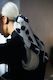 Walker & Bing Daisy Silk Scarf Black/White