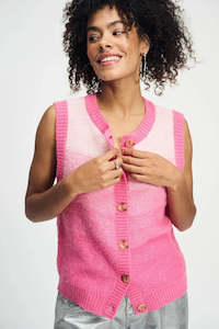 Pom: Pom Amsterdam Spencer Vest Gradient Raspberry