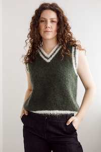 Flock Hand Knits: Flock Charli Vest Moss