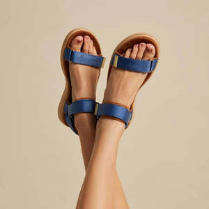 Woden Line Sandal Old Denim