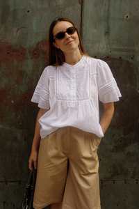 Indi & Cold Garbardine Contrast Bermuda Shorts