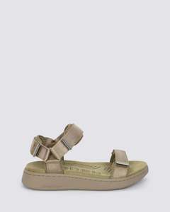 Woden: Woden Line Sandal Silver Mink