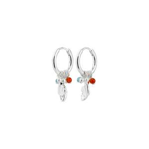 Pilgrim Sense Earrings Silver Plated/Multi