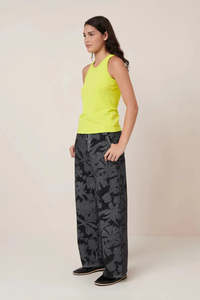 Kowtow Sale: Kowtow Racer Back Singlet Fluro Yellow